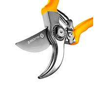 GRÜNTEK Bypass Secateurs Woodpecker, Allround Comfort Gardening Pruning Shears/Scissors with Japanese SK5 Steel Blade 55 mm