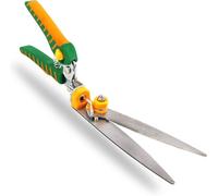 GRÜNTEK Icebird Grass Shears, Premium Lawn Edge Shears with 180° Rotating Cutting Head, 345 mm Long, Stainless INOX Blades, Ergo Handles