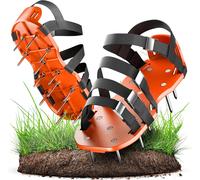 GRÜNTEK Lawn Aerator Shoes - Spiked Sandals for Garden Aeration, One Size Fi