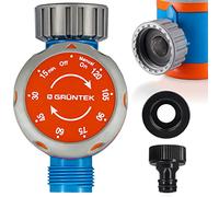 GRÜNTEK Mechanical water timer for the tap, timer for easy automatic watering control from 15 min to 120 min