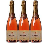 Gruet Rose Non Vintage Champagne, 3 x 750ml