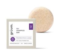 grüum Shine Boost Shampoo Bar 50g - Solid Shampoo Bars for Hair Up to 60 Washes - Plastic Free Vegan Bar for Men & Women - Paraben Free Rich Lathering Bars for Colour Treated Hairs