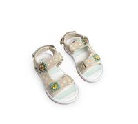 Gruffalo & Friends Kids Beige Multi Character Sandals | Adjustable Hook & Loop Straps with Cushioned Footbed | Embroidered Patches Breathable Mesh Merch - 9 UK Child