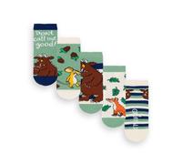 Gruffalo & Friends Multi Character Calf Socks Set of 5 | Unisex Kids Multicoloured | Officially Licensed Merch | Size: 9-12 Gruffalo & Friends Multicolor 9-12