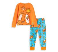 Gruffalo & Friends Zog Unisex Kids Orange Character Long Sleeve Long Leg Pyjama Set - 4-5 Years