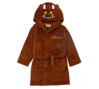 Gruffalo Kids Hooded Bathrobe | Boys & Girls Woodland Animal Costume Dressing Gown in Brown | Cosy Story Book Fleece Loungewear Bathrobe | Cute Nightwear Apparel Gift for Children & Toddlers