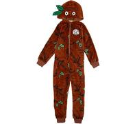 Gruffalo Kids Onesie | Brown Stickman Woodland All in One Sleepsuit Pyjamas For Boys and Girls | Fleece Bodysuit Hooded PJs | Nightwear Pyjama Loungewear Gift for Children and Toddlers