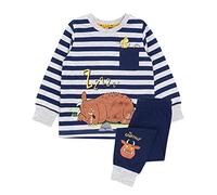 Gruffalo The Pyjamas Baby Kids Fur & Mouse Blue Grey Long Sleeve T-Shirt & Trousers Pjs Set | Book Illustrations Clothing Merchandise, 18-24 Month
