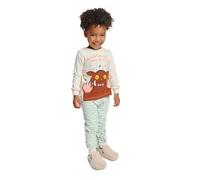 Gruffalo Unisex Kids Pyjamas - Long Sleeve Cotton Sleepwear With “Oh Help! Oh No!” Print | Cream & Green | 100% Cotton | 1-5 Yrs | Toddler Bedtime Set
