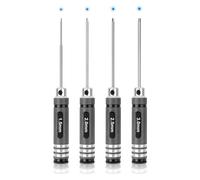 Gruiqrd 4pcs Hex Screw Driver, RC Tools Kit Set, Hex Screwdriver Set (1.5mm 2mm 2.5mm 3.0mm) for RC Car Boat Quadcopter Helicopter Multirotors Models