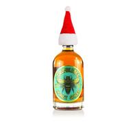 Grumblebee Honey Spiced Rum 70cl with FREE Xmas Hat. Caribbean Rum Containing Honey from Rescued Bees. Blended and Bottled by Courtney's Drinks in Devon.