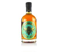 Grumblebee Honey Spiced Rum 70cl with FREE Xmas Hat. Caribbean Rum Containing Honey from Rescued Bees. Blended and Bottled by Courtney's Drinks in Devon.