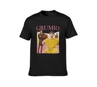 Grumio Funny Plebs Roman Comedy Marcus Aurelius T-Shirt Black Mens Tees S