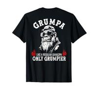 Grumpa Like A Regular Grandpa Only Grumpier Monkey (ON Back) T-Shirt