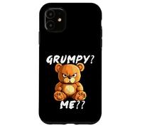 Grumpy Bear Sarcastic Face - Funny angry teddy Case for iPhone 11