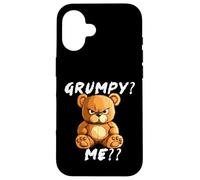 Grumpy Bear Sarcastic Face - Funny angry teddy Case for iPhone 16