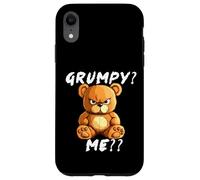 Grumpy Bear Sarcastic Face - Funny angry teddy Case for iPhone XR