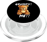 Grumpy Bear Sarcastic Face - Funny angry teddy PopSockets PopGrip for MagSafe