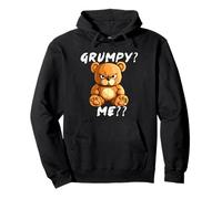 Grumpy Bear Sarcastic Face - Funny angry teddy Pullover Hoodie
