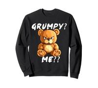 Grumpy Bear Sarcastic Face - Funny angry teddy Sweatshirt