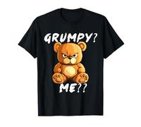 Grumpy Bear Sarcastic Face - Funny angry teddy T-Shirt