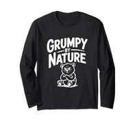 Grumpy by Nature Funny Bear Lover Long Sleeve T-Shirt