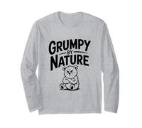 Grumpy by Nature Funny Bear Lover Long Sleeve T-Shirt