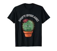 Grumpy Cactus Don't Even Ask - Sarcastic Mood Design T-Shirt