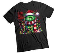 Grumpy Cat Christmas T-Shirt Funny Ugly Mens and Womens Tee #MC Unisex 5XL Black