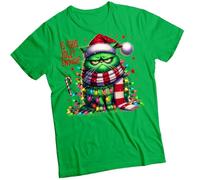 Grumpy Cat Christmas T-Shirt Funny Ugly Mens and Womens Tee #MC Unisex XL Irish Green