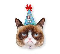 Grumpy Cat Party Face Foil Balloon