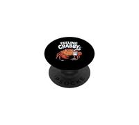 Grumpy Coffee Lover Crabby Coffee Morning Caffeine Fix PopSockets Adhesive PopGrip