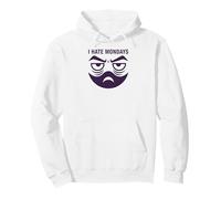 Grumpy Dad Monday Morning Frowning Face Pullover Hoodie