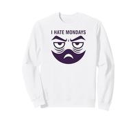 Grumpy Dad Monday Morning Frowning Face Sweatshirt