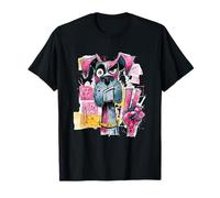 Grumpy Dog Peace Graffiti Pop Character Graphic Art Portrait T-Shirt