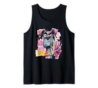 Grumpy Dog Peace Graffiti Pop Character Graphic Art Portrait Tank Top