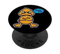Grumpy Duck Bad Mood Sarcasm Funny Duck You PopSockets Adhesive PopGrip