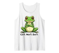 Grumpy Frog Attitude Can’t Won’t Don’t Tank Top