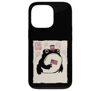 Grumpy Frog Funny 4th July Independence Day Anime Japanese Case for iPhone 13 Pro