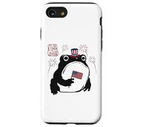 Grumpy Frog Funny 4th July Independence Day Anime Japanese Case for iPhone SE (2020) / 7/8