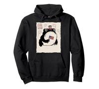 Grumpy Frog Funny 4th July Independence Day Anime Japanese Pullover Hoodie