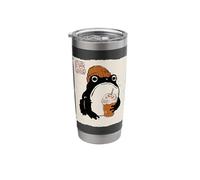 Grumpy Frog Funny Autumn Pumpkin Spice Fall Anime Japanese Stainless Steel Insulated Tumbler