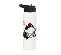 Grumpy Frog Funny Baseball Lover Anime Japanese Stainless Steel Insulated Water Bottle