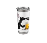 Grumpy Frog Funny Beer Prost! Anime Japanese Stainless Steel Insulated Tumbler