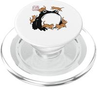 Grumpy Frog Funny Cats Playing Cat Mom Anime Japanese PopSockets PopGrip for MagSafe