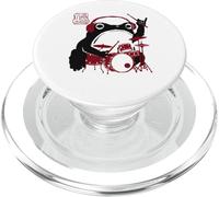 Grumpy Frog Funny Drums Rock Music Anime Japanese PopSockets PopGrip for MagSafe