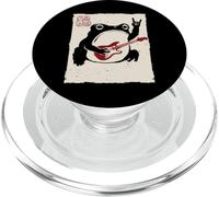 Grumpy Frog Funny Guitar Rock Music Anime Japanese PopSockets PopGrip for MagSafe