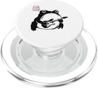 Grumpy Frog Funny Guitar Rock Music Anime Japanese PopSockets PopGrip for MagSafe