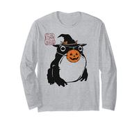 Grumpy Frog Funny Halloween Costume Pumpkin Anime Japanese Long Sleeve T-Shirt