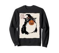 Grumpy Frog Funny Halloween Costume Pumpkin Anime Japanese Sweatshirt